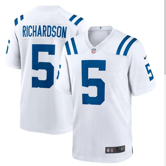 Men Indianapolis Colts #5 Anthony Richardson Nike white Alternate Game NFL Jersey